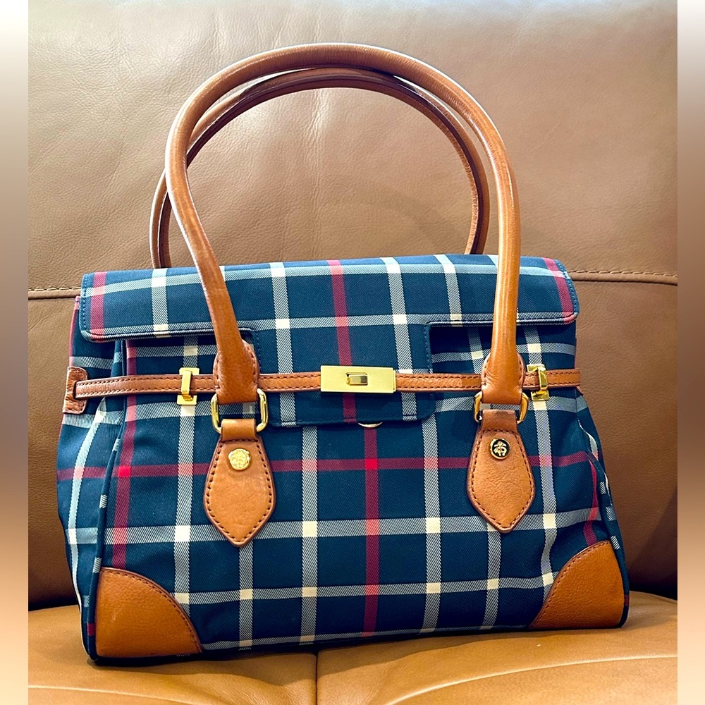 Blair Waldorf Brooks Brothers Satchel Plaid